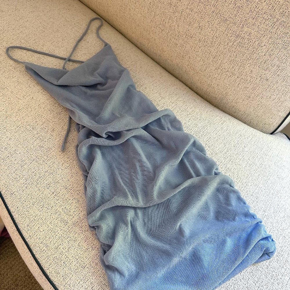 thats so fetch blue mini dress